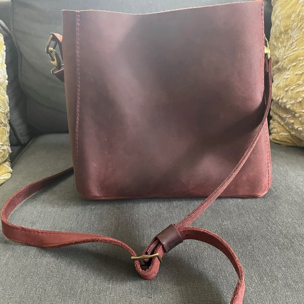 Portland Leather Butterfly Bucket Bag